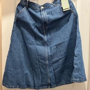 H&M Denim A-Line Skirt